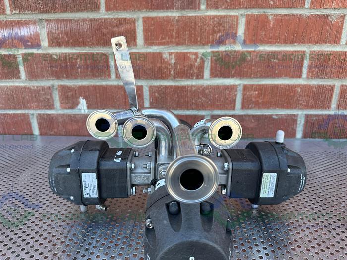 Used 4 ITT Pure Flo Advantage Stainless Steel Diaphragm Valve w/ 1" Sanitary Fitting