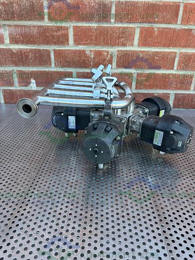 Used 5 ITT Pure Flo Advantage Stainless Steel Diaphragm Valve w/ 1" Sanitary Fitting