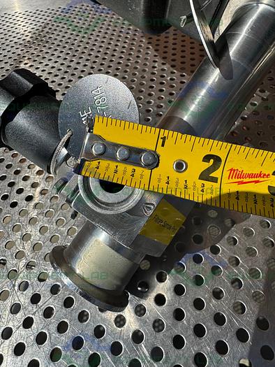 Used 4 ITT Pure-Flo Stainless Steel Diaphragm Valves w/ 1.5" to 1/2" Sanitary Fitting