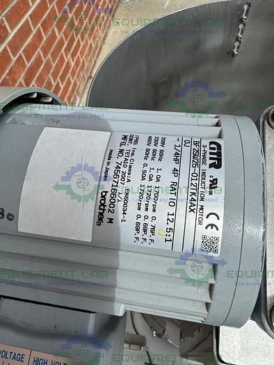 Used Hyclone Stainless Steel Single Use 250 Liter Bioreactor w/ 1/4 HP Motor