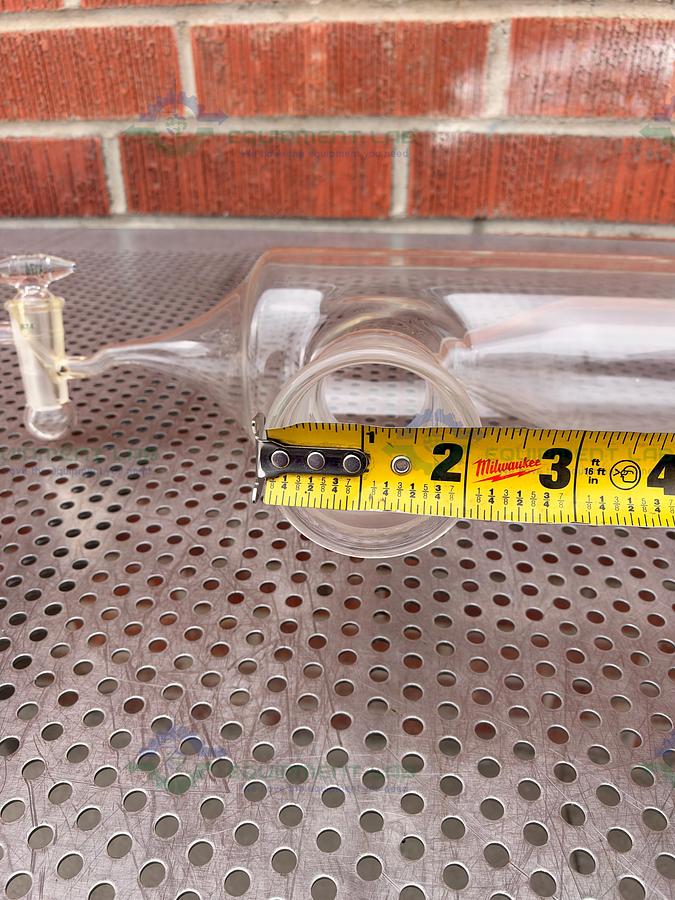 Used Pope Scientific Glass Vacuum Cold Trap with Bottom Drain Stopcock