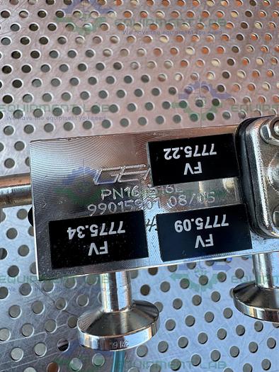 Used Lot of 3 - Gemu 9650 8Z 20T1 4-Way Diaphragm Valve w/ 1/2" Sanitary Fitting