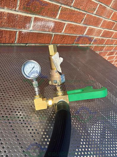 Used Huber Insulated Flexible Chiller Hose 48" w/ 1.5" Beaded Fitting, Kunkle Valve