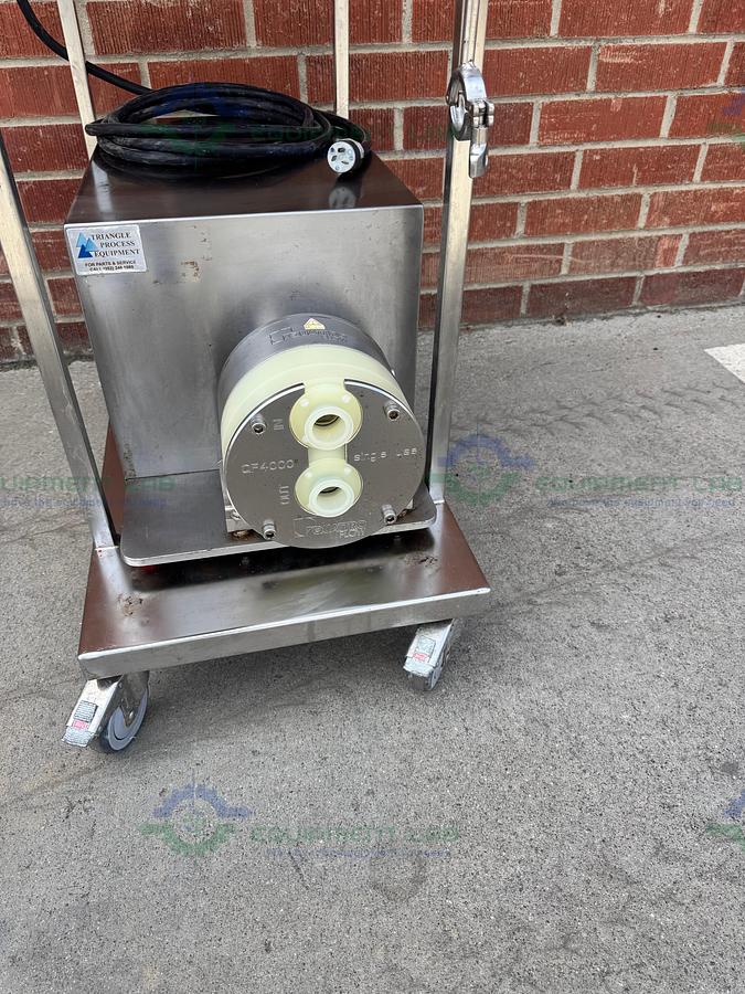 Used Triangle Process Quattroflow Q4400SU 4-Piston Diaphragm Pump w/ 3 HP Motor