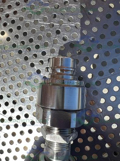 Used Huber  Insulated Chiller Hose 54" w/ Dixon FS-V8F8-SS 1" Quick Disconnect