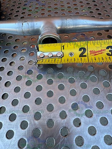 Used ITT Pure Flo .5-316L- RA20MAX 4 Way Diaphragm Valve w/ 1/2" Sanitary Fitting