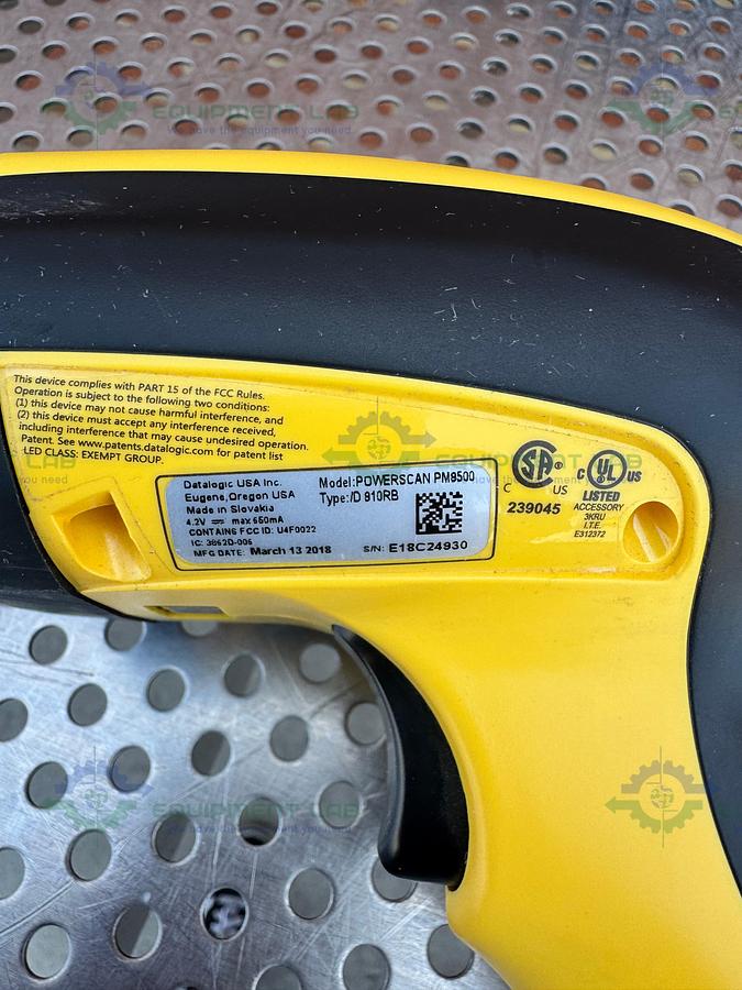 Used Lot of  7 Datalogic PowerScan PM9500 and 9530 Wireless  Barcode Scanner Reader