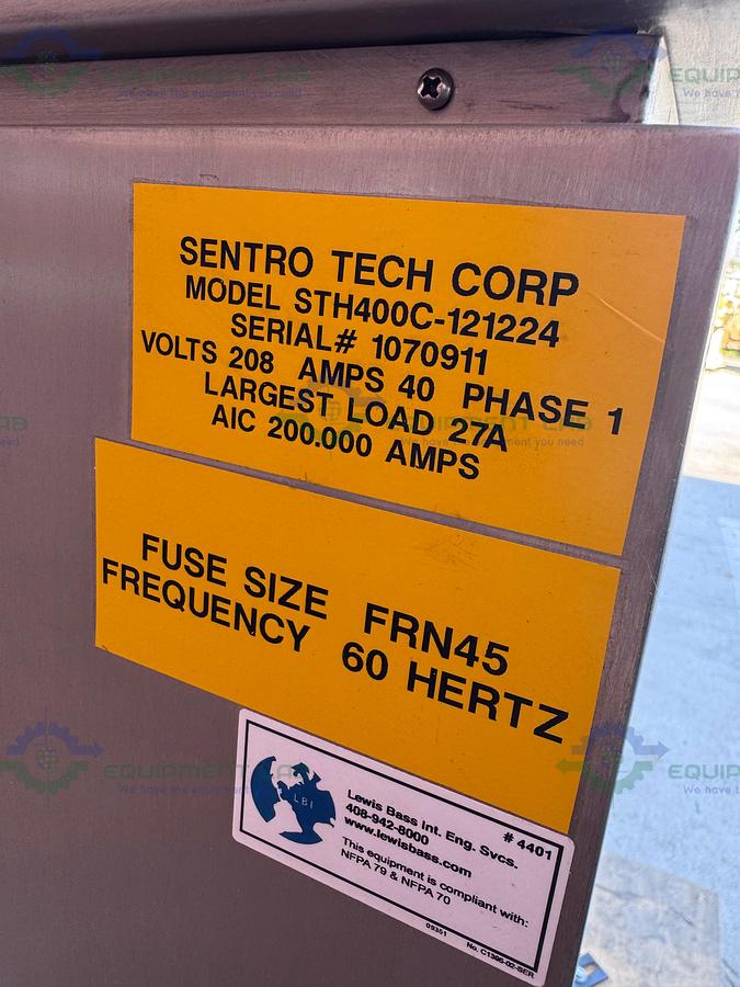 Used Sentro Tech STH400C Humidity Chamber Furnace / Oven 400°C, 220V
