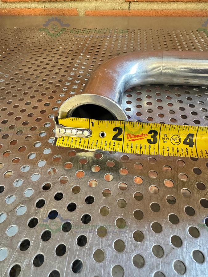 Used Stainless Steel U-Bend Process Vacuum Pipe w/ KF 40