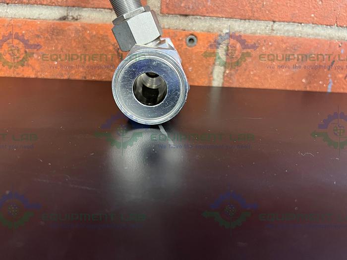 Used Swagelok SS-12NBF12 Needle Valve 6000 PSI w/ 1" Sanitary Fitting