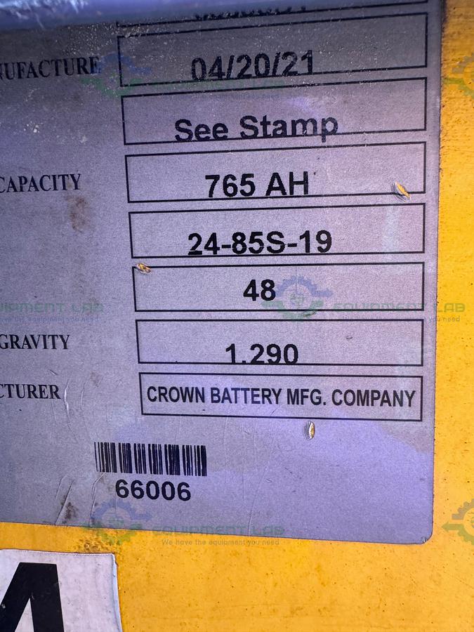 Used Toyota 8FBCU25 Electric Forklift 5000 lbs Capacity 4 Stage Mast w/ Charger