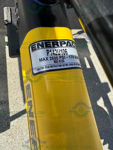 Used Millipore MPODSYS1B CP8PA5001A Filter Press w/ Enerpac P142 Hydraulic Hand Pump