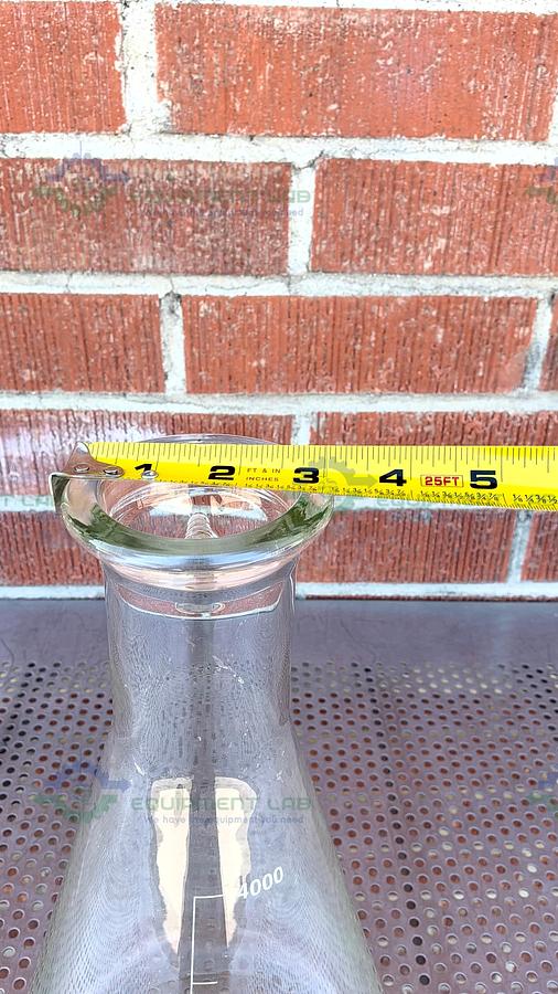 Used United Scientific 27060 4000 mL Erlenmeyer Flask