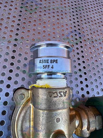 Used Asco Red Hat 8210D14 Solenoid Valve 5 - 125 PSI w/ 1" Sanitary to Quick Release