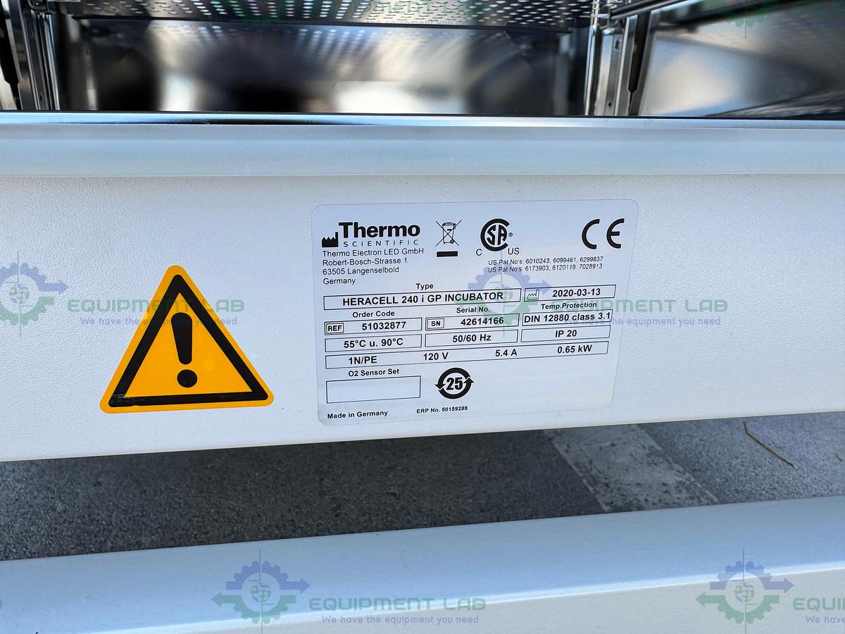 Used Thermo Heracell 240 i GP Double Stack Incubator Ambient +3° to 55°C