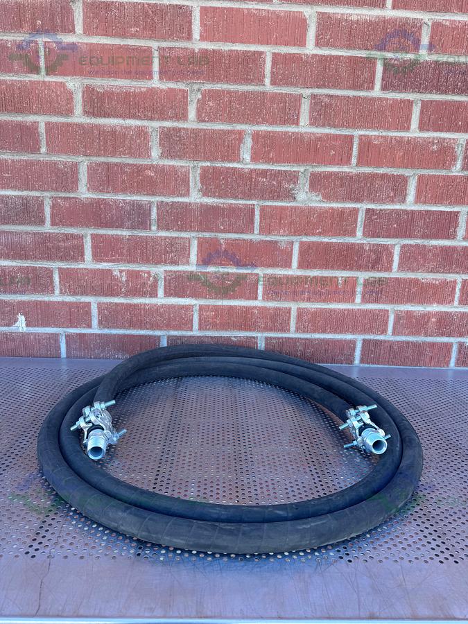 Used Steam King 205MB 1" 2 Wire Braid 250 PSI 232" Flexible Hose w/ 1" NPT Fittings
