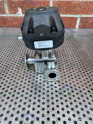 Used ITT Pure Flo Advantage B209  3 - Way Diaphragm Valve w/ 1" Sanitary Fitting