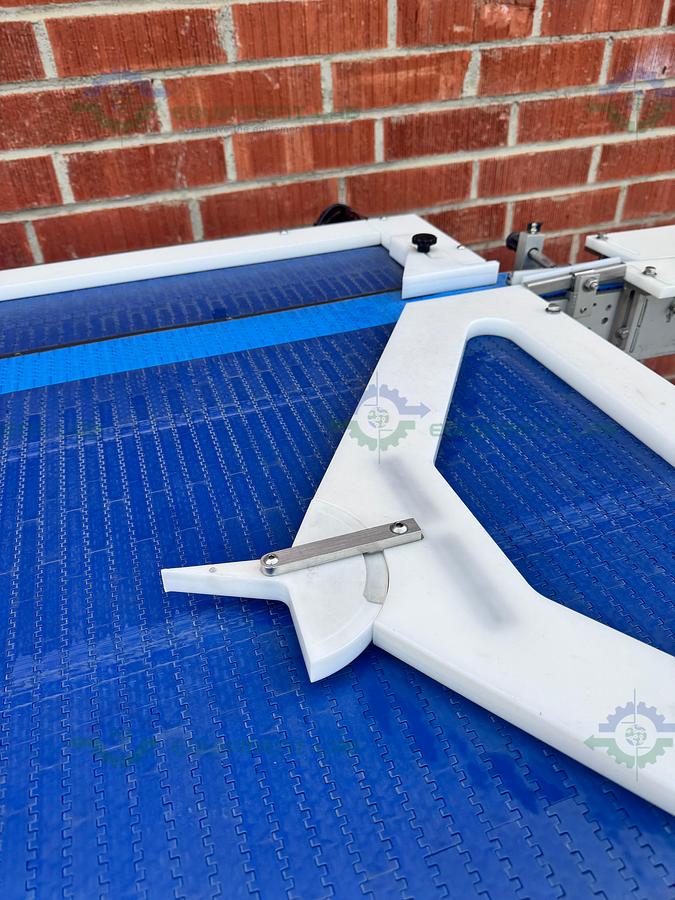  for parts or not working Dabrico Stainless Steel Reflow Surge Accumulation Feed Table Conveyor 46" x 84"