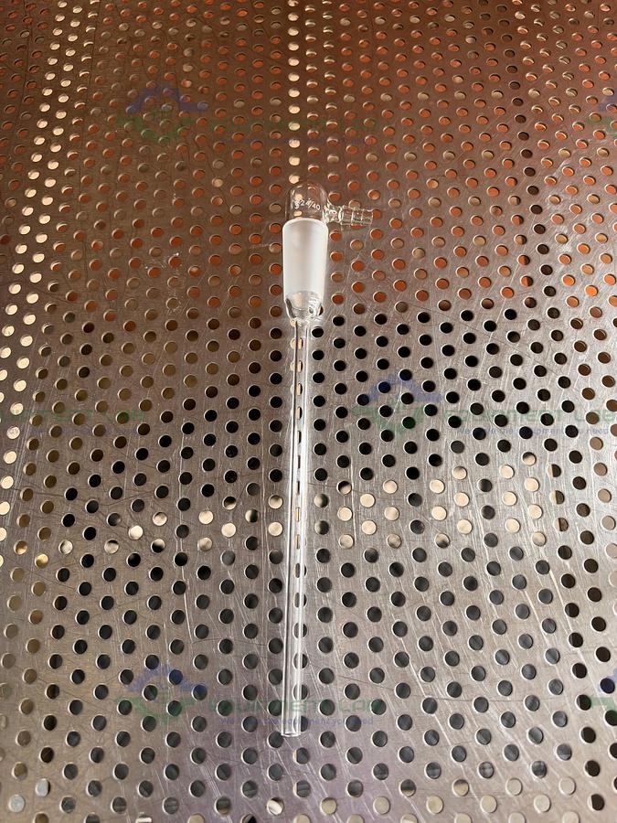 Used Chemglass CG-1014-E-01 Adapter 24/40 Inner Joint 90 Degree Bent 200 mm Length