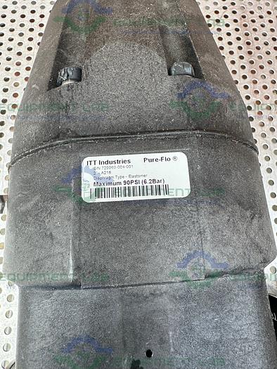 Used 5 ITT Pure-Flo Stainless Steel Diaphragm Valves w/ 2" to 1/2" Sanitary Fitting