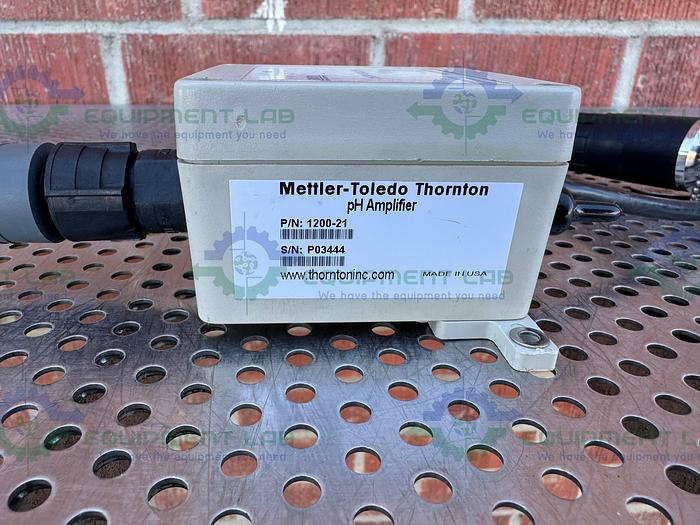 Used Mettler Toledo SNCH 03 ATEX 3590 X Electrode w/ Thornton 1200-21 pH Amplifier