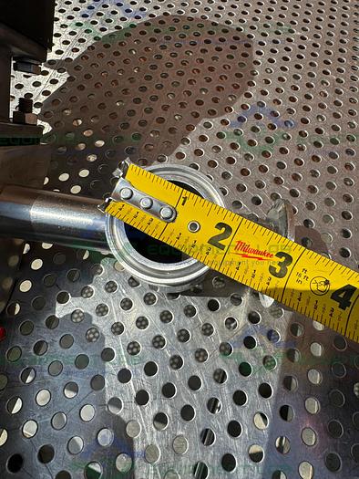 Used 2 ITT Pure Flo Advantage Stainless Steel Diaphragm Valve w/ 1" Sanitary Fittings