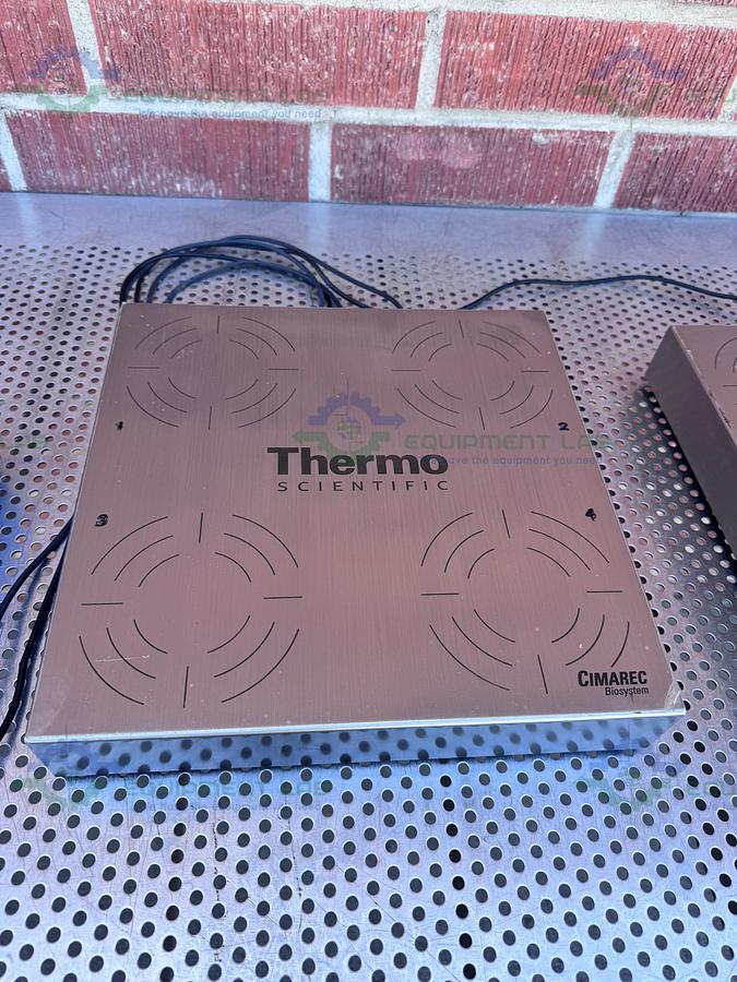 Used 2 - Thermo Cimarec Biosystem 4 Slow Speed Stirrers w/  Biomodul 40B Controller