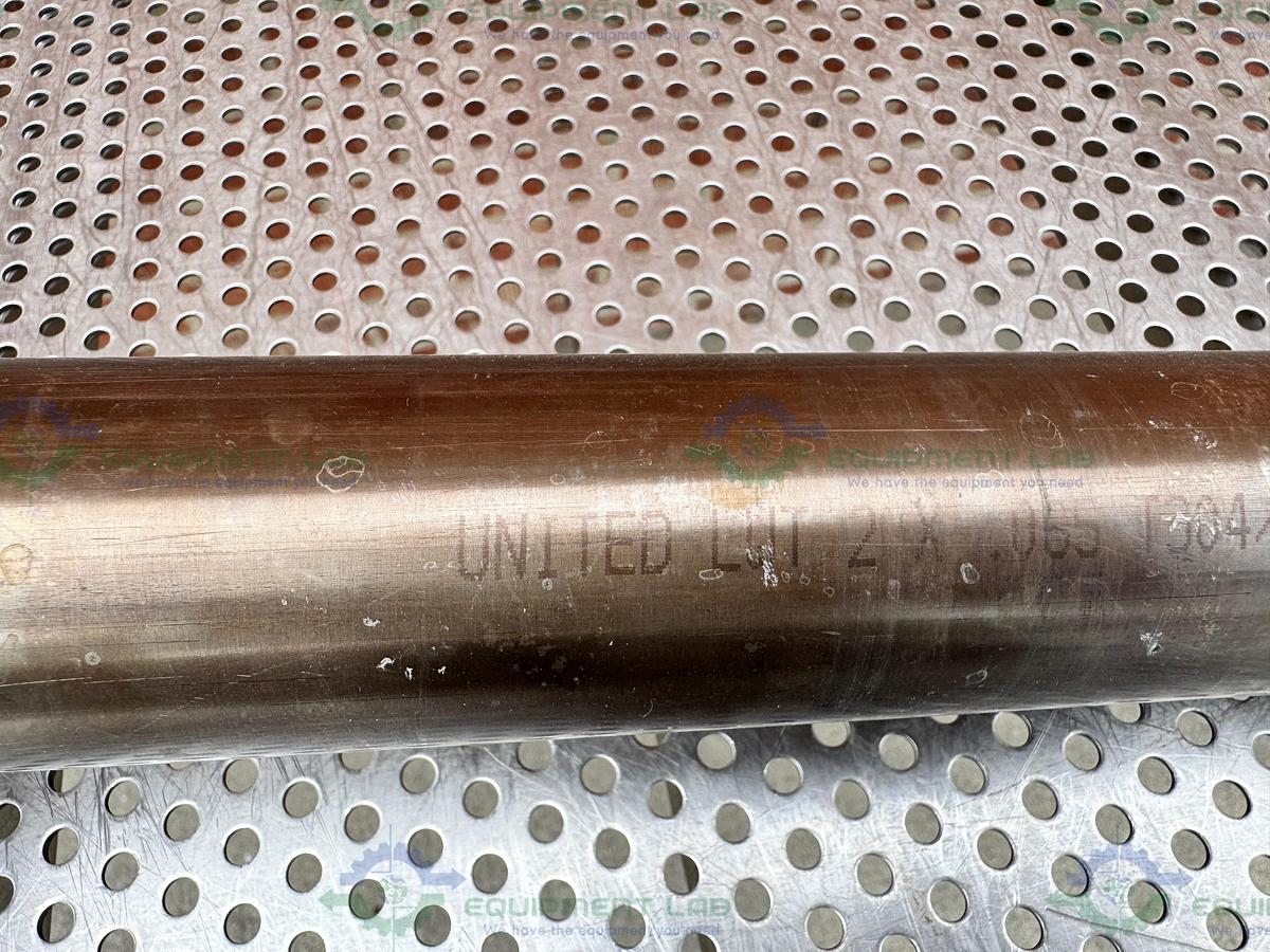 Used Stainless Steel KF 50  Nipple Vacuum Fitting 15" Length