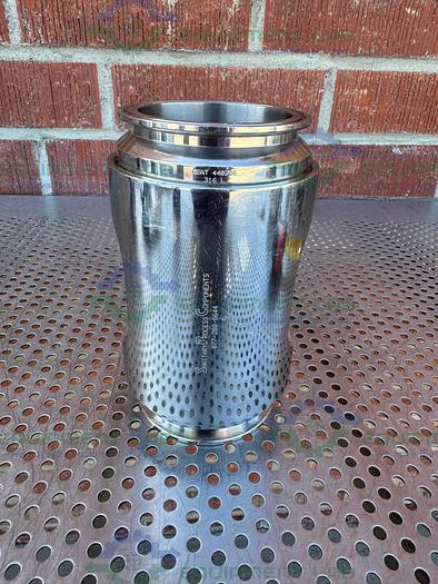 Used Sanitary Process Stainless Steel In Line Sight Glass w/ 3" Sanitary Fitting