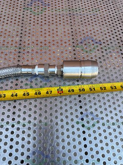 Used Unbranded Stainless Steel Braided Hose 52" w/ Quick Release Fitting