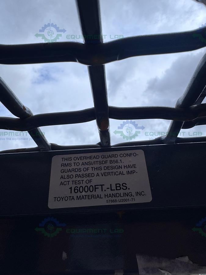 Used Toyota 8FBCU25 Electric Forklift 5000 lbs Capacity 4 Stage Mast w/ Charger