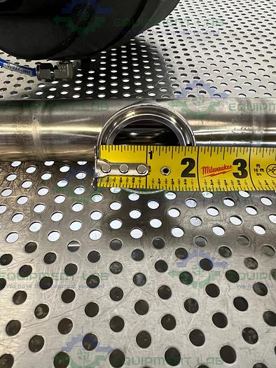 Used ITT Pure-Flo A216 4-Way Diaphragm Stainless Steel Valve w/ 1.5" Sanitary Fitting