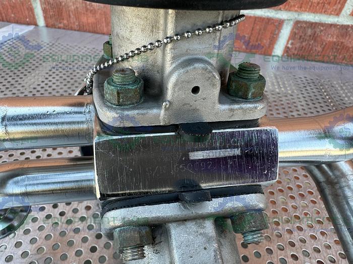 Used 3 ITT Pure Flo Advantage 4 - Way Diaphragm Valve w/ 1" Sanitary Fitting