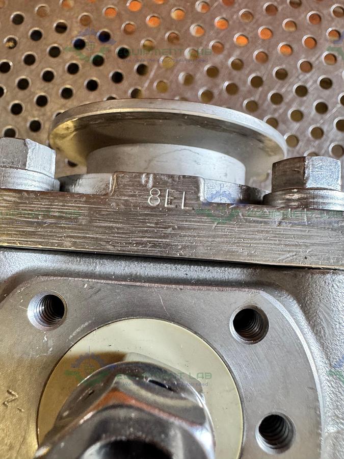 Used A&N Corporation A35I Stainless Steel Ball Valve w/ KF50 Vacuum Fitting