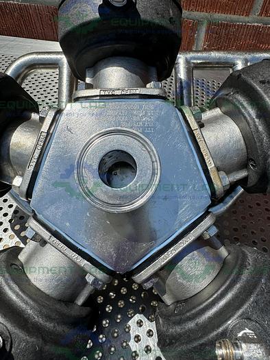 Used 5 ITT Pure Flo Advantage Stainless Steel Diaphragm Valve w/ 1" Sanitary Fittings