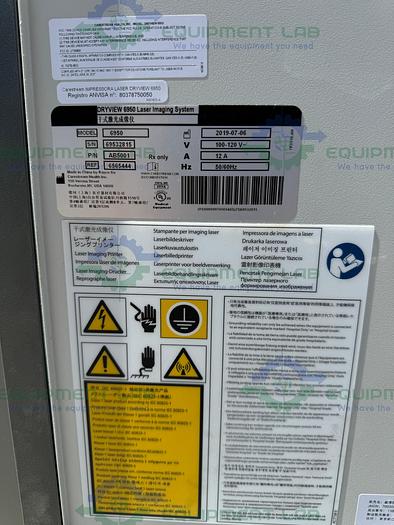 Used Carestream DryView 6950 Laser Imaging System 100-120 V, MFG 2019