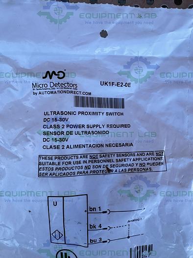 Micro Detectors  UK1F-E2-0E Ultrasonic Proximity Switch 15-30 VDC