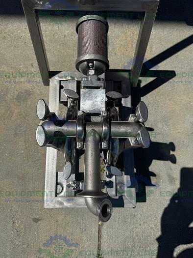 Used Wilden  HT 68004 Stainless Steel Double Diaphragm Pump w/ Cart