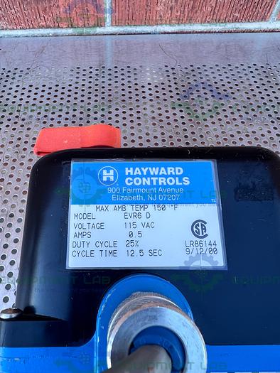 Used Hayward Controls  EVR6 D Solenoid Valve 115 V w/ Hayward 3" True Union Ball Valve