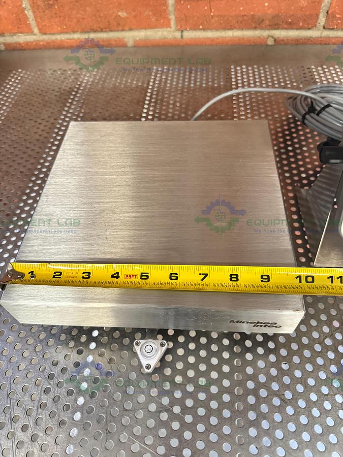 Used Minebea Intec CAPS1U-20CC-LU Stainless Steel Scale 10x10 w/ MIS2UR-V2, 30 LBS
