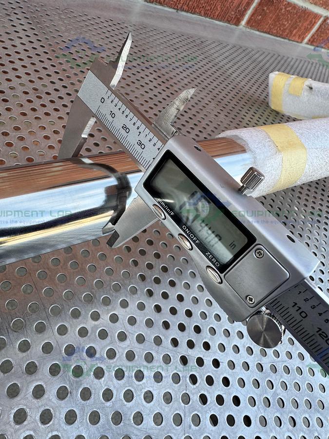 SPX Stainless Steel Mixing Tank Impeller 100" x 14" x 1.5" w/ Flange Fitting