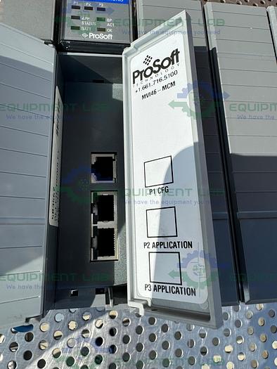 Used Allen Bradley  SLC 500 1747-L552 PLC w/ Prosoft MVI46 Communication Module