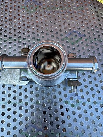 Used BS&B FR-C Safety Head 1" Fitting w/ 45 PSIG Rupture Disc, 3/4" Tee Fitting