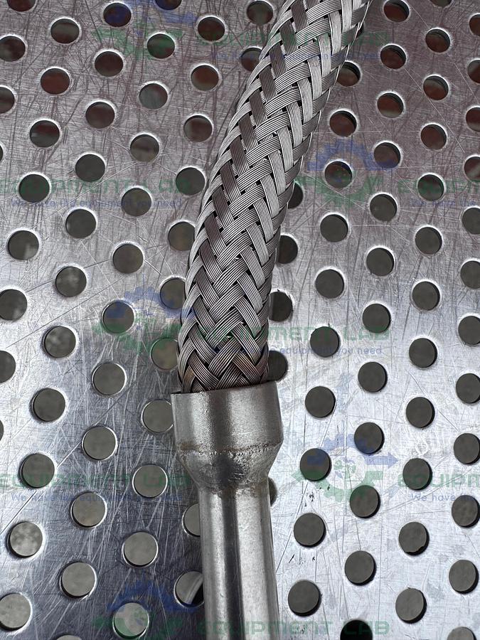 Used Unbranded Stainless Steel Braided Hose 72" w/ 1" Female Threaded Fitting