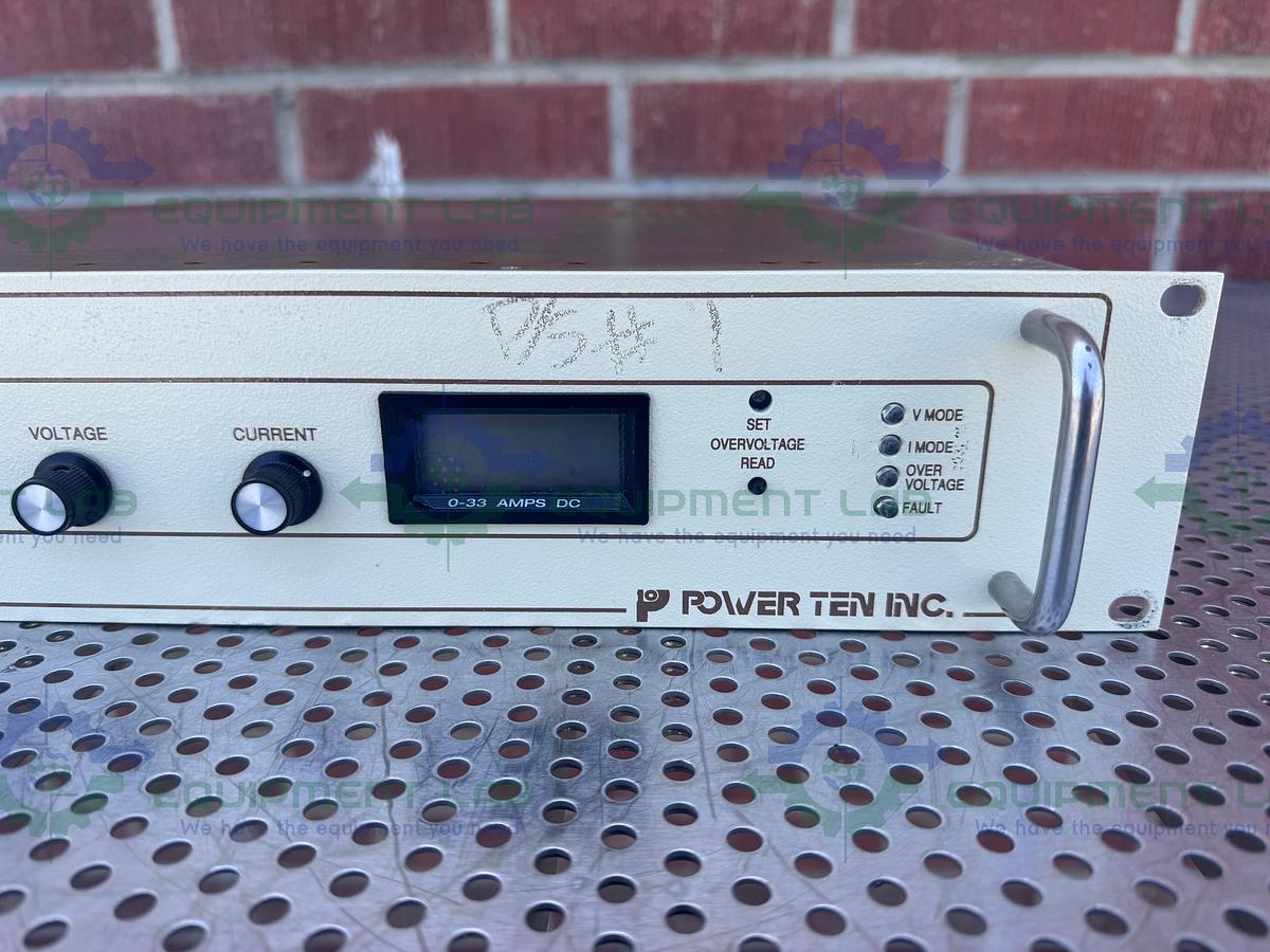 Used Power Ten P62B-6033A Power Supply 190-253VAC, 47-63 Hz