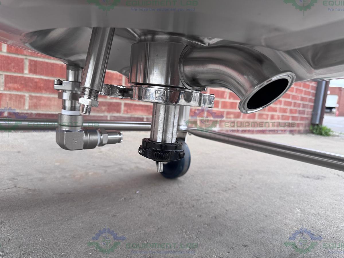 Used Feldmeier 400 Liter Stainless Steel Jacketed Reactor 100 PSI/FV w/ 3 HP Motor