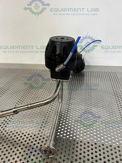 Used 2 ITT Pure-Flo A208 Diaphragm Valves 90PSI w/ 3/4" and 1" Sanitary Fittings