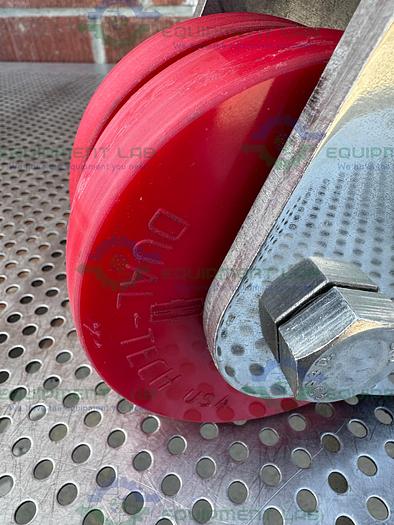 Used Albion Dual Tech 5" Industrial Caster w/ Threaded Fitting, 6" x 4.5" Platform