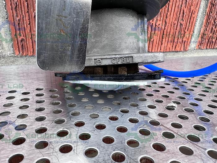 Used ITT Pure-Flo A208 Diaphragm Valves 90PSI 1" w/ ASCO Valve Positioner