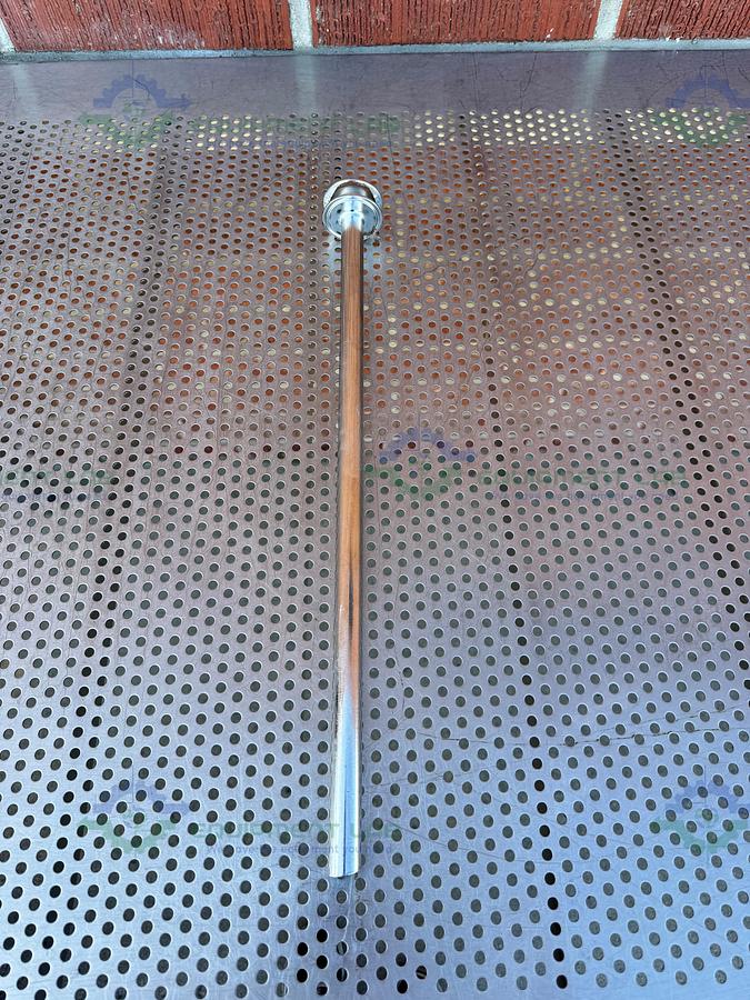 Used Stainless Steel 20" Syphon Tube w/ 2" OD Sanitary Fitting